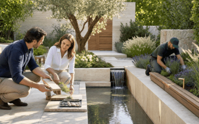 Designing Sensory Luxury Landscapes: Plants, Materials, and Water Features